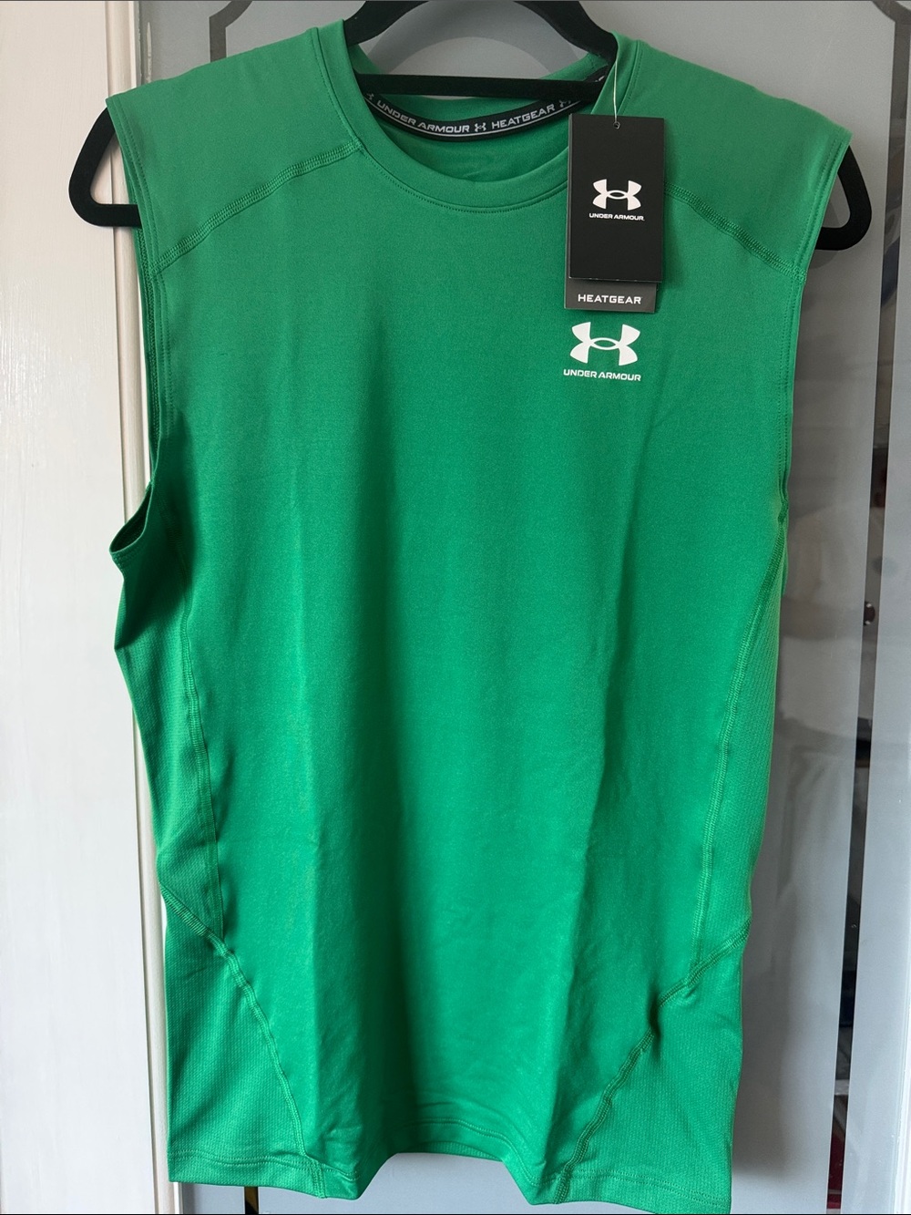 Under Armour Green Sleeveless HeatGear Training Top